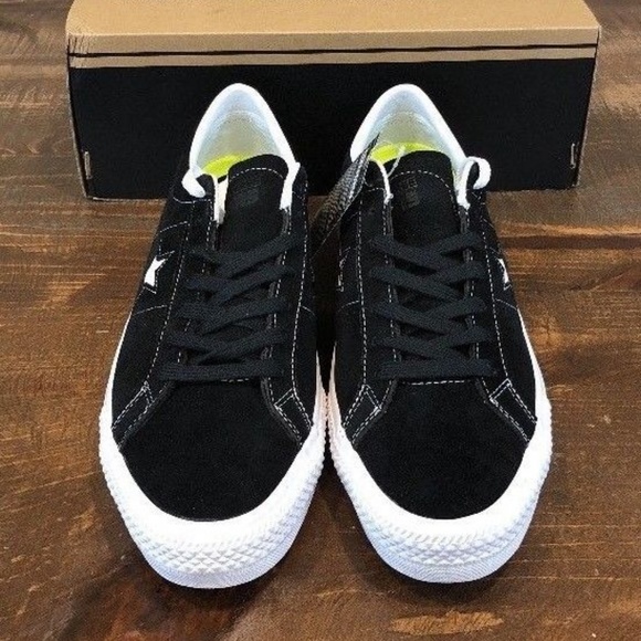 Converse One Star Mid Black Ivory Suede Men - Picture 3 of 6